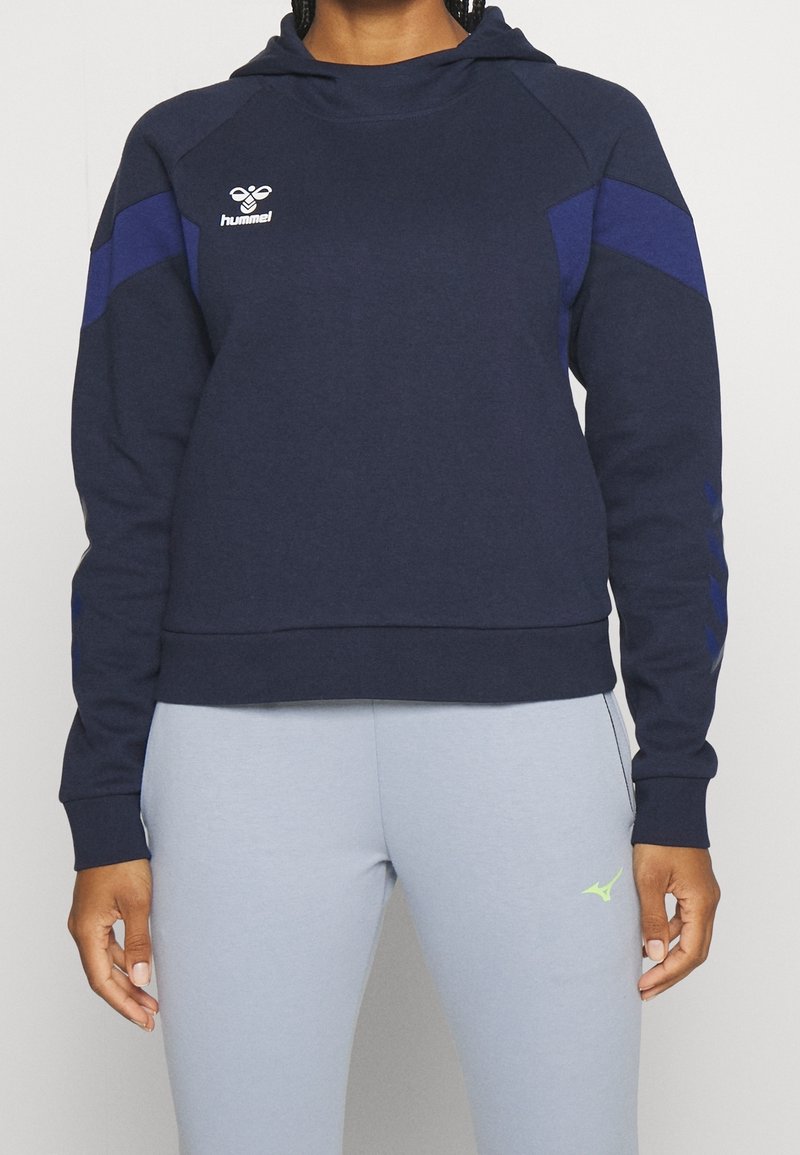 Hummel Felpa con cappuccio - blue