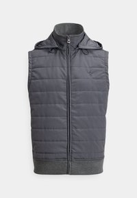HYBRID HOODED VEST - Bodywarmer - fortress gray heather