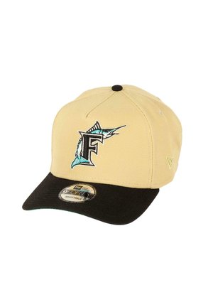 New Era FLORIDA MARLINS ANNIVERSARYSIDEPATCH COOPERSTOWN  A-FRAME SNAPBACK  - Cap - beige