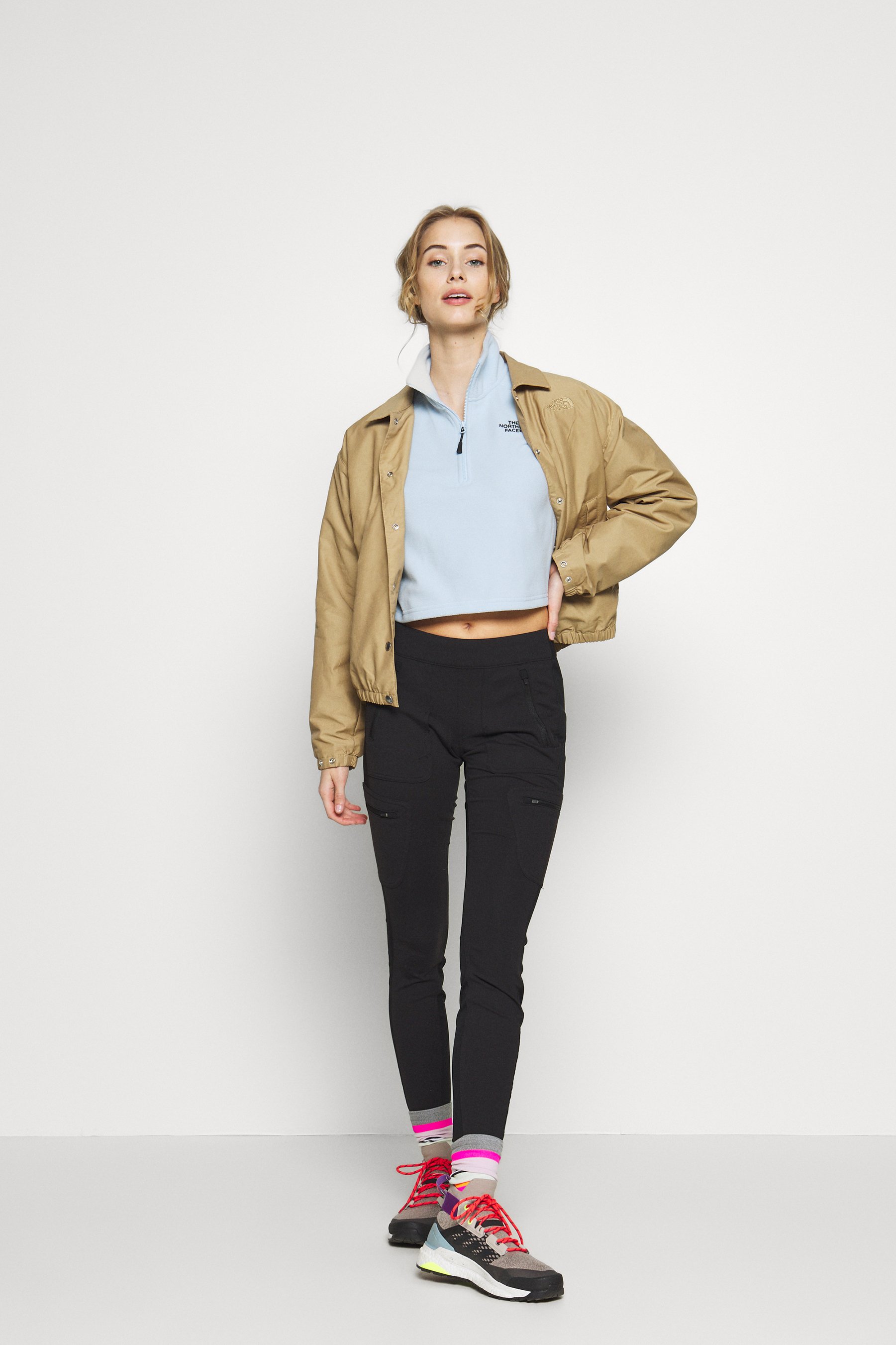 women's the north face long coaches jacket