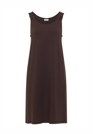 Cecil, KNIELANGES KLEID MIT KNOTENDETAIL - Žerzejové šaty - brown cacao