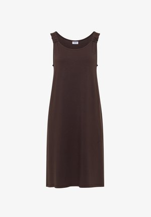 Cecil, KNIELANGES KLEID MIT KNOTENDETAIL - Žerzejové šaty - brown cacao