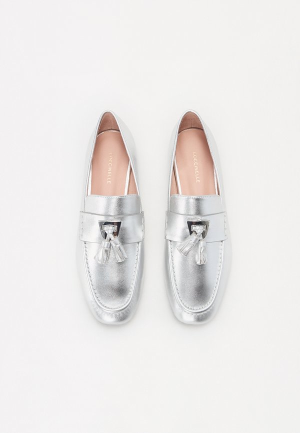 BEAT METAL - Slip-ons - silver4
