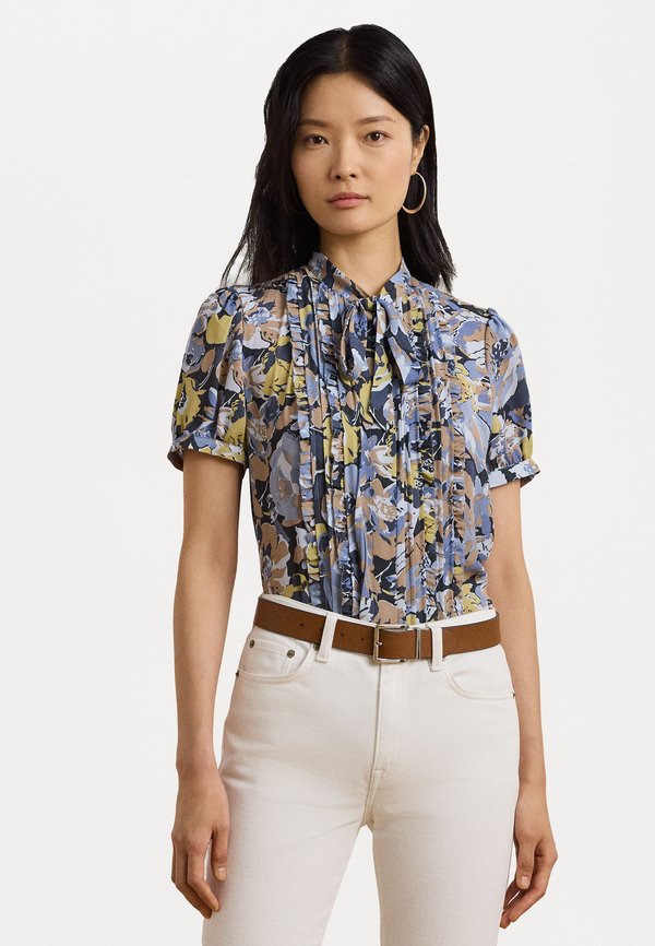 FLORAL GEORGETTE PUFF SLEEVE SHIRT - Blouse