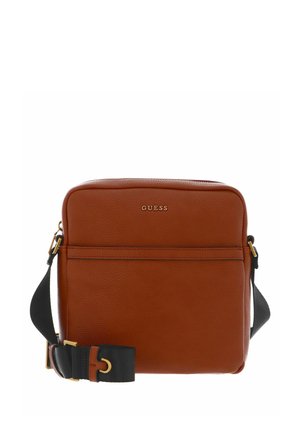 RIVIERA TOP ZIP FLAT - Sac bandoulière - brown