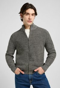 Lee LONG SLEEVE - Chaqueta de punto - smoke gray