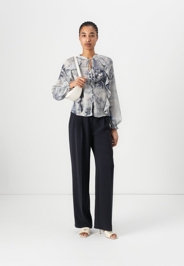 NEW JOSETTE - Button-down blouse - indigo tropical4