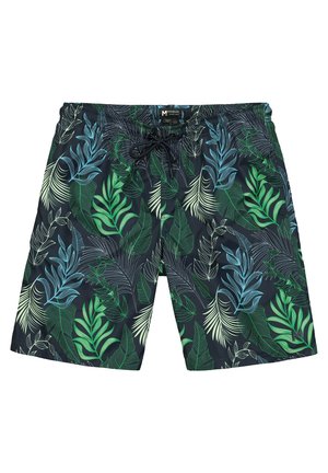 Men Plus, BADESHORTS, BAUCHFIT, ALLOVERPRINT, ELASTIKBUND, BIS 8 XL - Badeshorts - navy blue