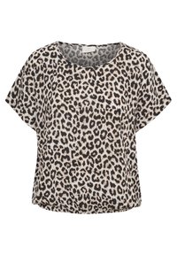 KAAMBER - Bluză - chalk/sand/black leo print