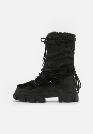 Kozačky na platformě - black