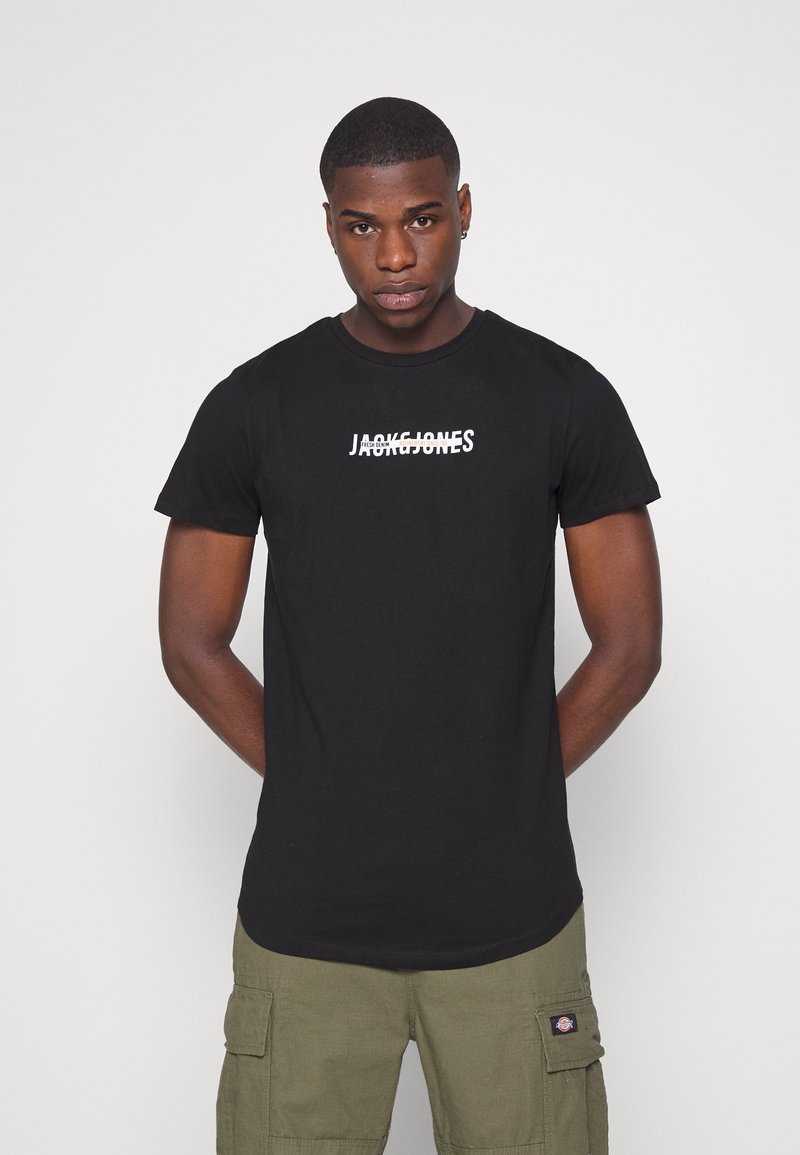 Jack & Jones JJTEO TEE - T-shirt estampada - black