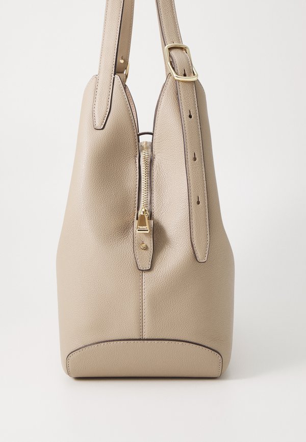 DECO PEBBLED LARGE SHOULDER BAG - Handbag - taupe3