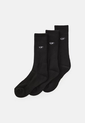 CUSHIONED SOCKS UNISEX 3 PACK  - Sokid - black