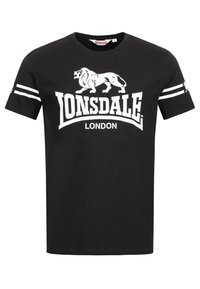 Lonsdale NORMALE PASSFORM ALDEBURGH - Marškinėliai su spaudiniu - black