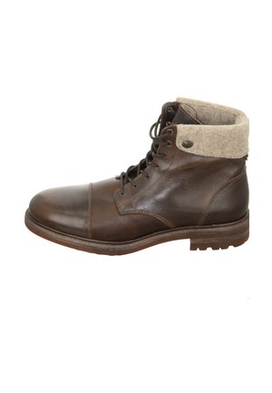 Lace-up ankle boots - dark brown