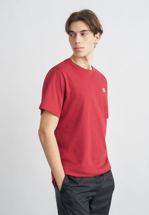 CLUB TEE - Lihtne T-särk - team crimson