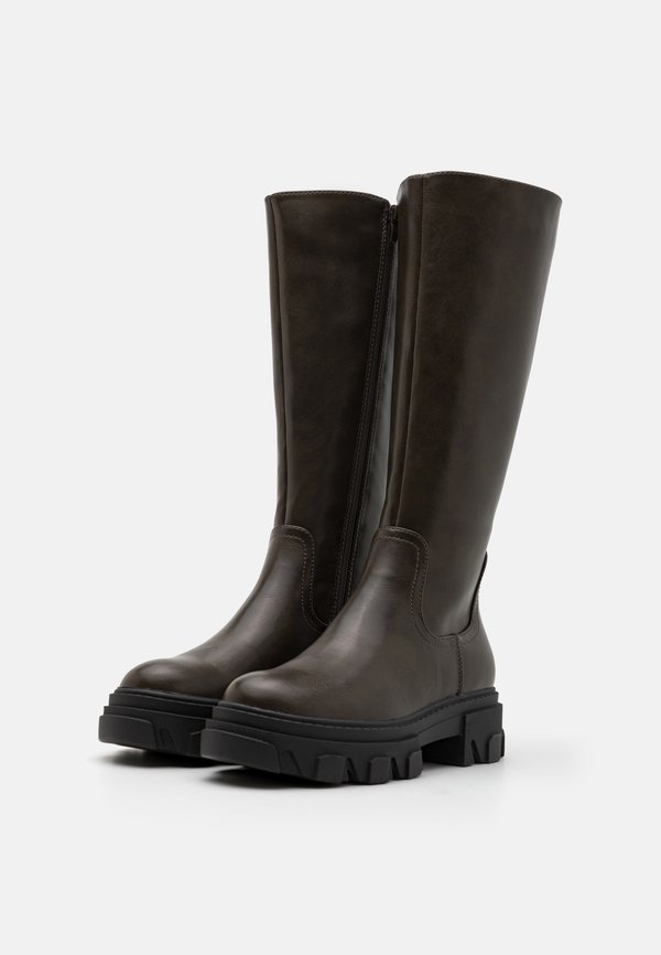 Platform boots - khaki3