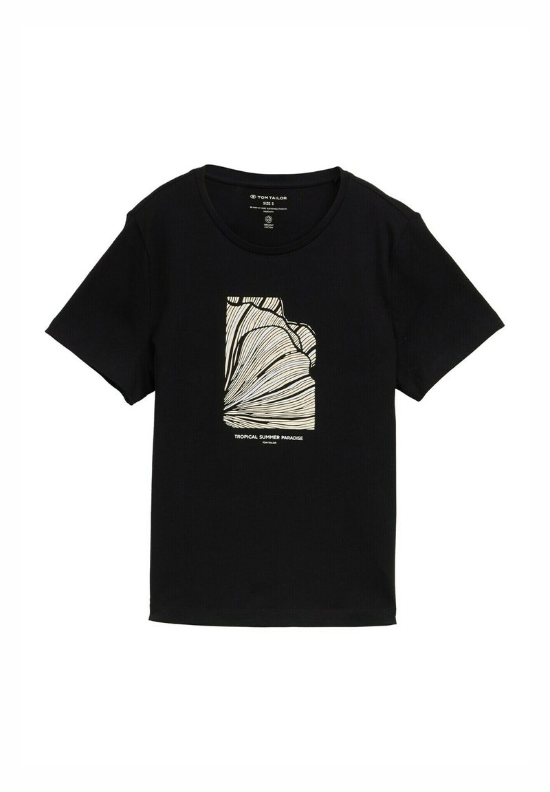 Tom Tailor T-shirt print zwart Tom Tailor T-shirt print zwart