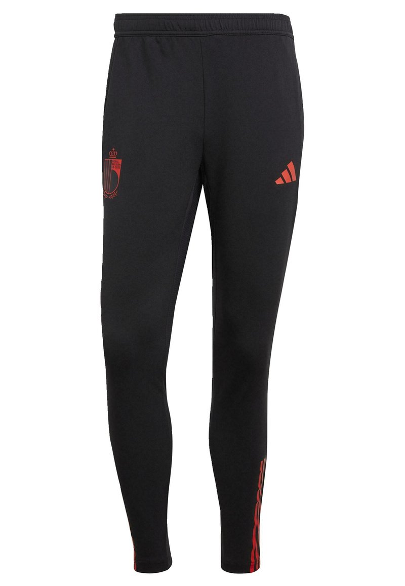 red and black adidas tracksuit bottoms