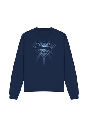 DC COMICS - SUPERMAN, SUPERMAN GLOWING SHIELD - Sweatshirt - dark blue