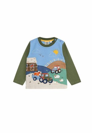 REGULAR FIT - APPLIQUÉ SCENE  - Top s dlouhým rukávem - green