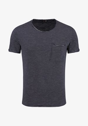 MT ORBIT ROUND - Print T-shirt - navy off white