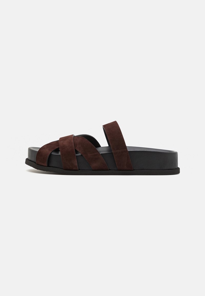 NEOUS - IBOR FLAT - Mules - dark chocolate, Enlarge
