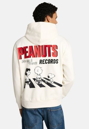 TOM TAILOR DENIM, PEANUTS HOODY UNISEX  - Kapuzenpullover - gardenia white