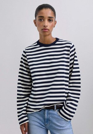 STRIPESLS TEE - Camiseta de manga larga - navy stripes