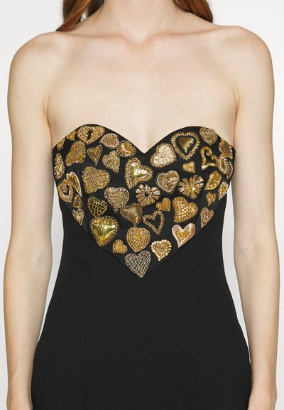 MOSCHINO EMBELLISHED HEARTS - Cocktail φόρεμα / Φόρεμα για πάρτι - black