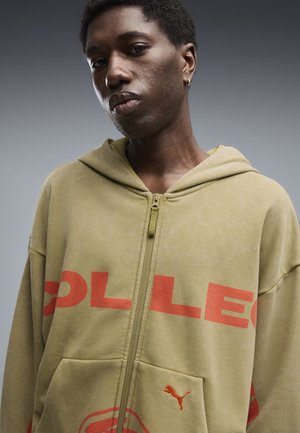 Puma, GRAPHIC KAPUZENJACKE UNISEX - Sweatjakke - chai latte
