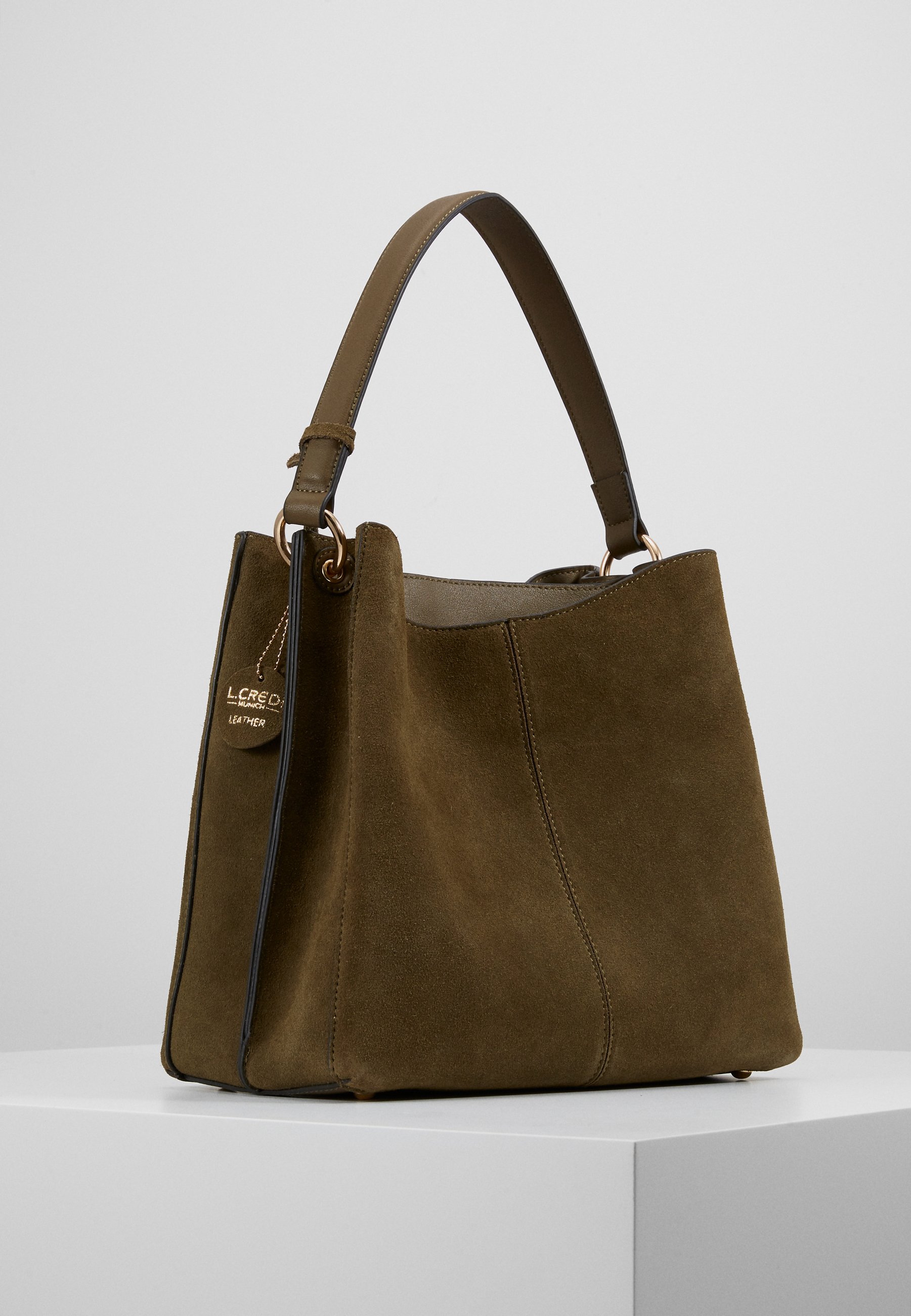 L. CREDI FIORETTA Håndveske khaki Zalando.no L.Credi DALINA Håndveske taupe Zalando.no