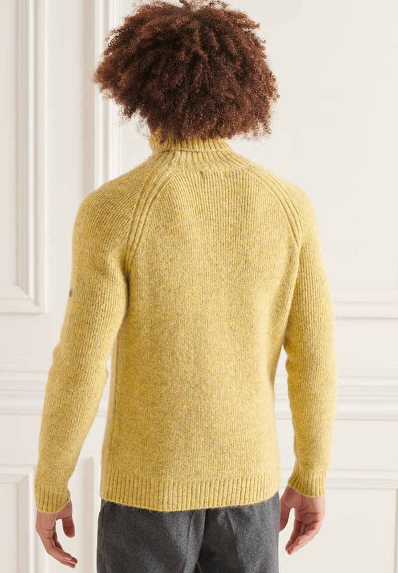 Herren Strickjacken | Superdry Strickpullover golden green marl/grün-meliert - QW37651 Herren Strickjacken | Superdry Strickpullover golden green marl/grün-meliert - QW37651