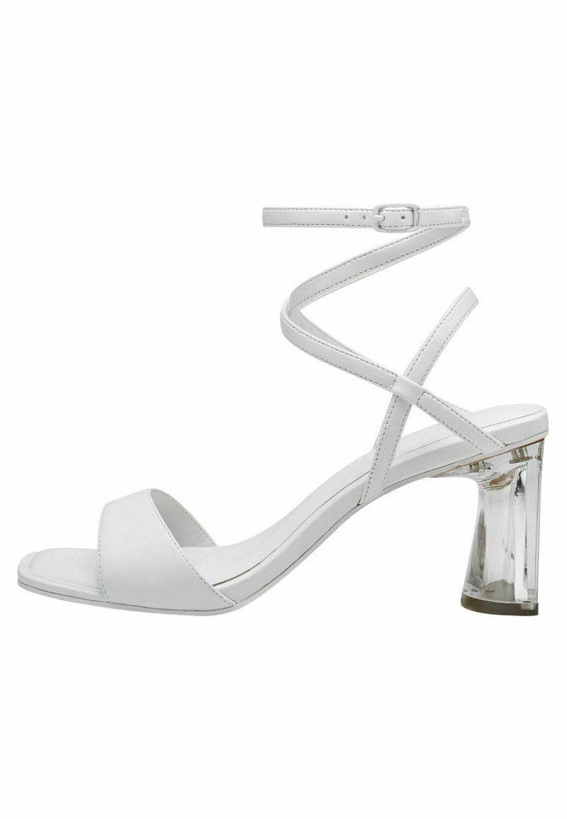 Sandali con tacco logato colore bianco | Liu Jo