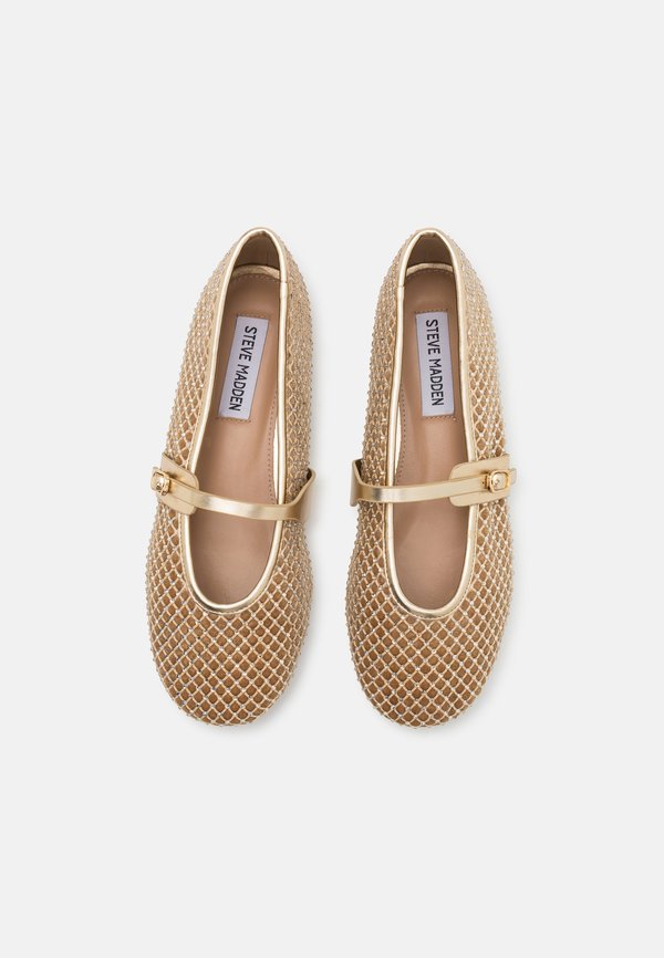 REJOICE-R - Ankle strap ballet pumps - gold3