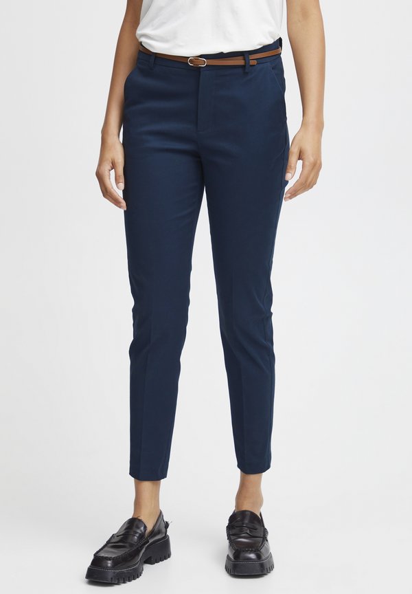 OXDAISY REGULAR FIT SLIM LEG - Trousers - copenhagen night
