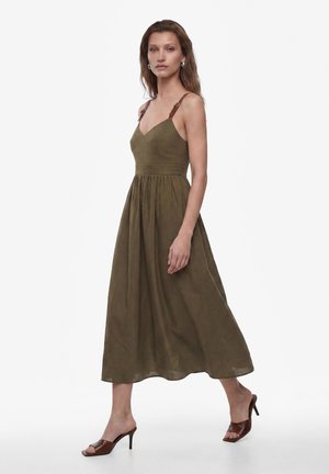 Koton, STRAPPY MIDI DRESS. - Vestito casual - green