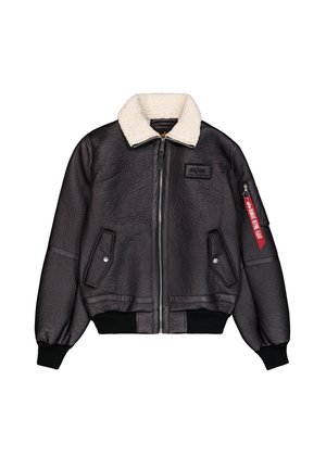 Alpha Industries, Kunstlederjacke - black