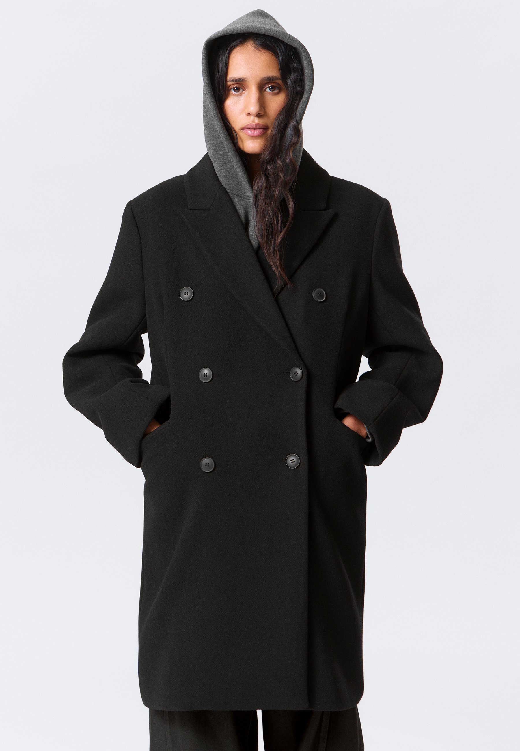 Weekday LOGAN - Classic coat - black - Zalando.co.uk