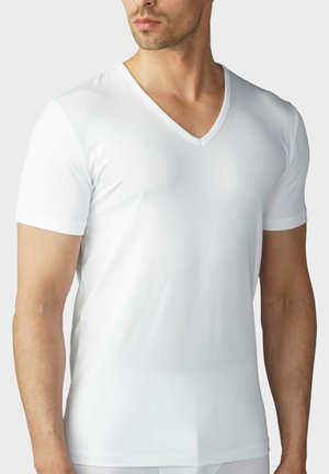 mey T-SHIRT V-NECK SERIE DRY COTTON - Hemd - white