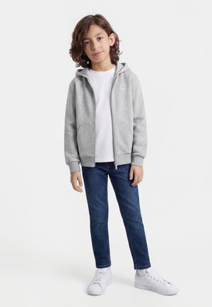 Karl Kani CHEST SIGNATURE ESSENTIAL JUNIOR - Mikina so zipsom - grey