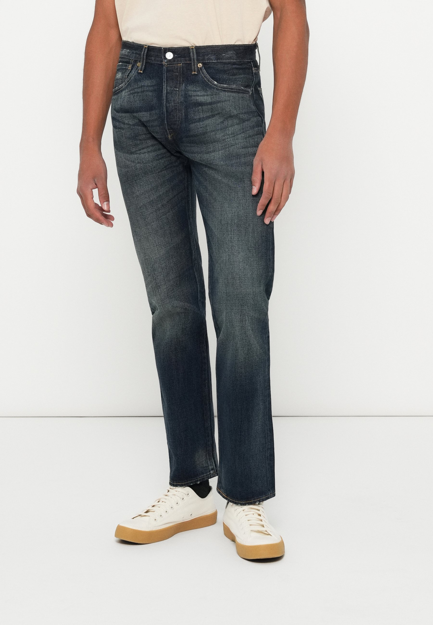 Jeans Levi's 501 Vintage Coupe Droite - Taille 48, Longueur 96 Cm, Fabriqué En Egypte, Occasion Très Bon état