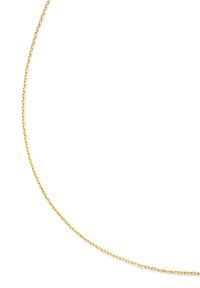 Goldkette mit einem zarten, verflochtenen Design. Die Kette besteht aus kleinen, runden Gliedern, die eine glatte Textur erzeugen.