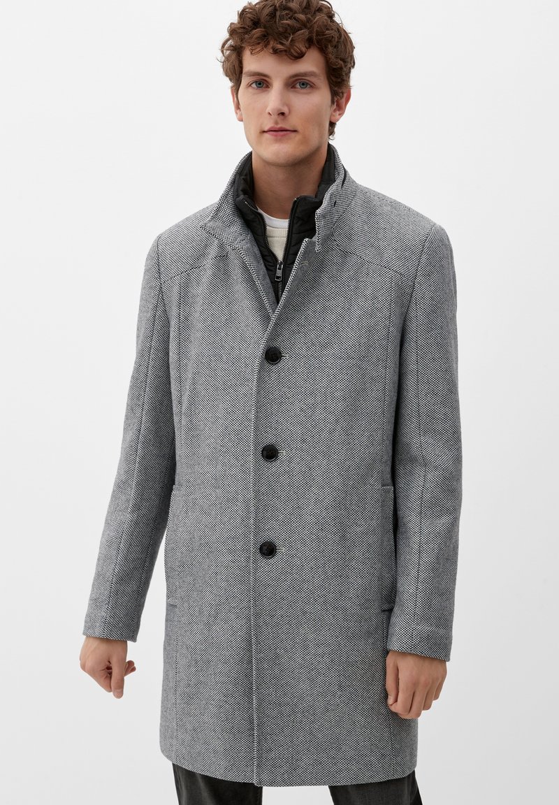 s.Oliver MIT INTEGRIERTEM INLET - Kurzmantel - light grey melange ...