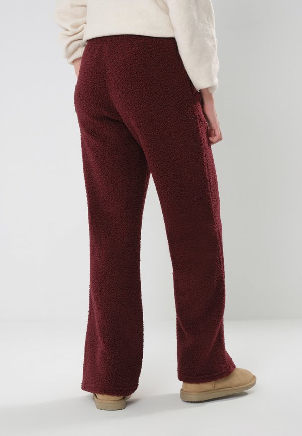 TEDDY JOGGER  - Tracksuit bottoms - bordeaux2