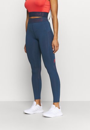 Leggings - navy/red