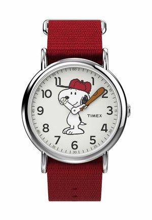 Timex x Peanuts Weekender - Snoopy Red Strap - Ura - red