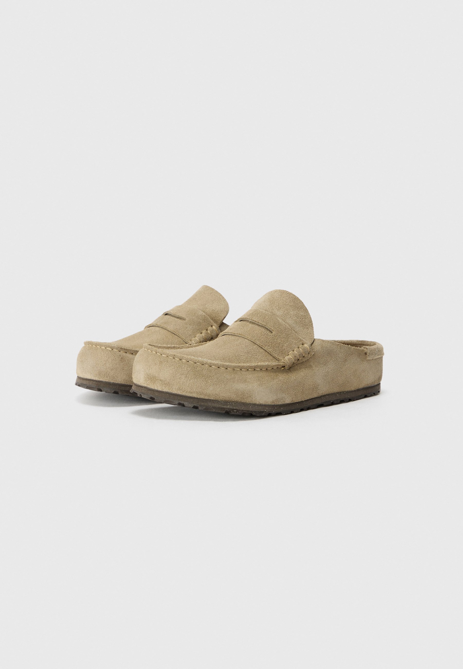 Birkenstock NAPLES WRAPPED LEVE TAUPEN - REGULAR - Papuci - taupe