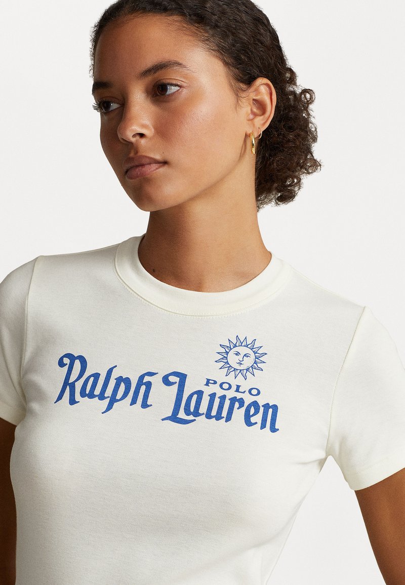 ralph lauren cream tshirt