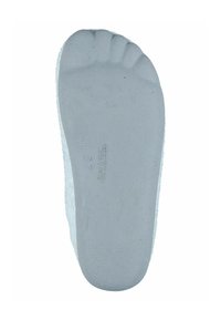 Gray shoe insole featuring a textured surface with a toe pattern and a smooth heel. Markings include "37" and "Made in Spain."